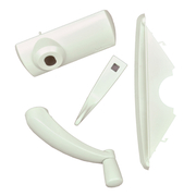 White Classic Hardware Set for 400 Series Casement Windows 1361536 Andersen 400 Series Casement Classic White Hardware Set Part Number 1361536