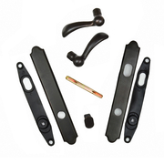 Encino® Double Door Exterior Trim Set in Distressed Bronze (Living Finish)