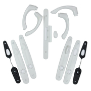 Tribeca® Double Door Complete Trim Set in White