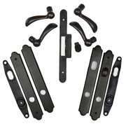 Encino® Double Door Complete Trim Set in Distressed Bronze (Living Finish)