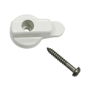 White Insect Screen Latch for Andersen Gliding Patio Door Insect Screens 2579551 Andersen Gliding Patio Door White Insect Screen Latch Part Number 2579551