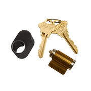 Hinged Patio Door Keyed Lock Black